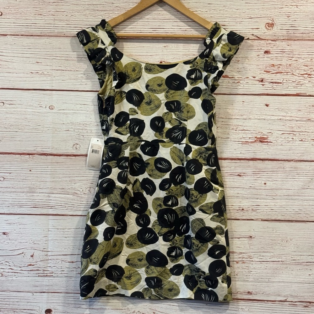 NWT Anthropologie Leifsdottir Leaf Print Mini Dress Sz 6 - Picture 12 of 15